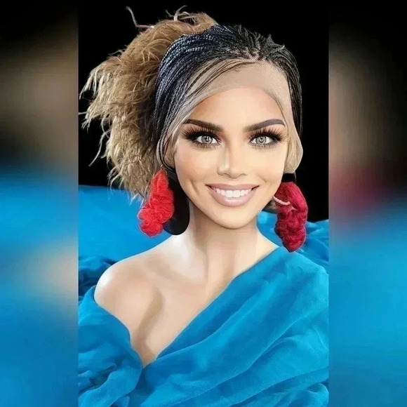 Braided wigs, 100% handmade, long braids  gorgeous, ALINA, NWT - Picture 3 of 16